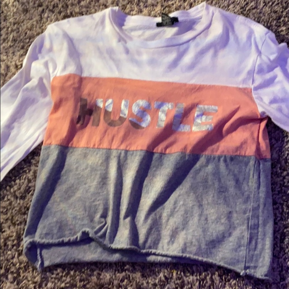 long sleeved hustle tee